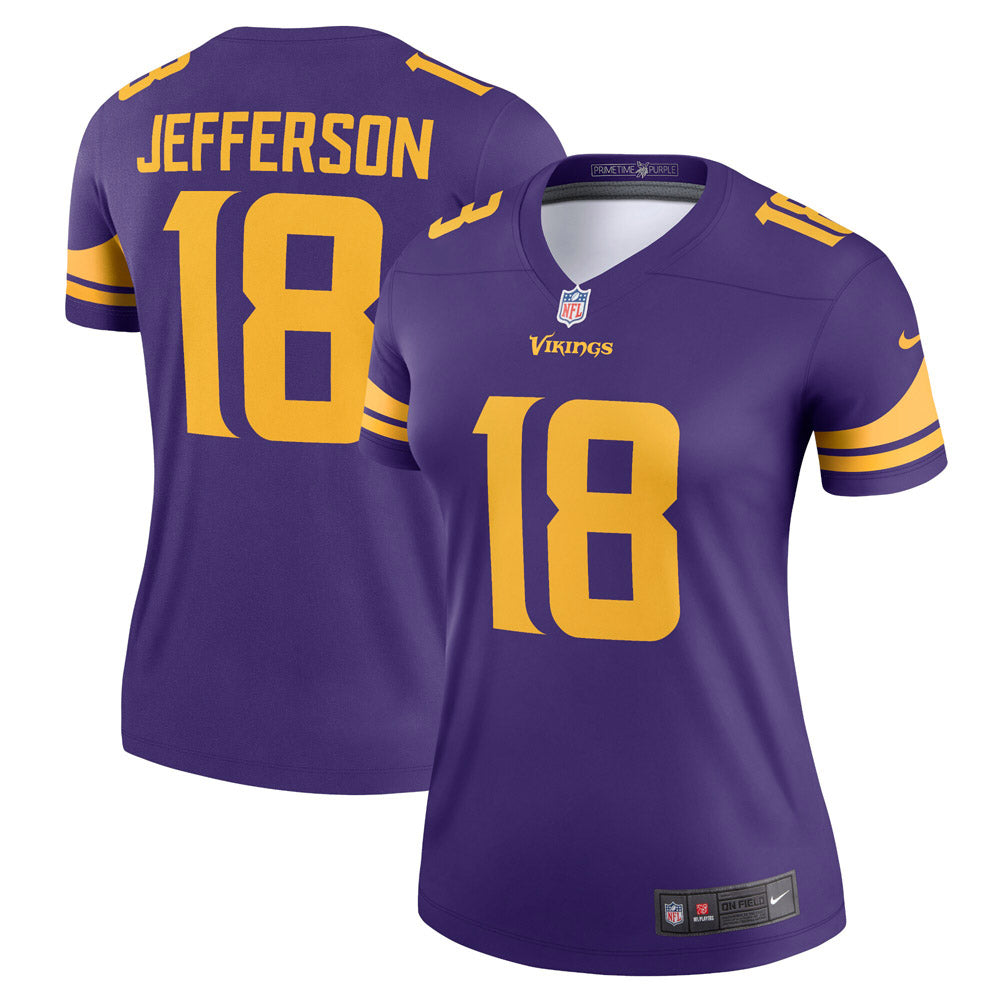 Women's Minnesota Vikings Justin Jefferson Alternate Legend Jersey Purple